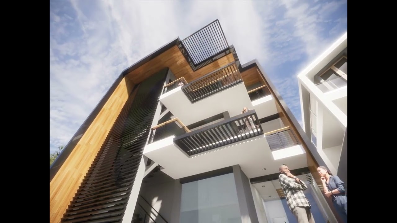 Commercial Building Design 01 | Modern Industrial | 3-Storey