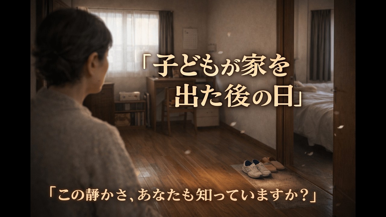 子どもが家を出た後、家の中が静かになった日