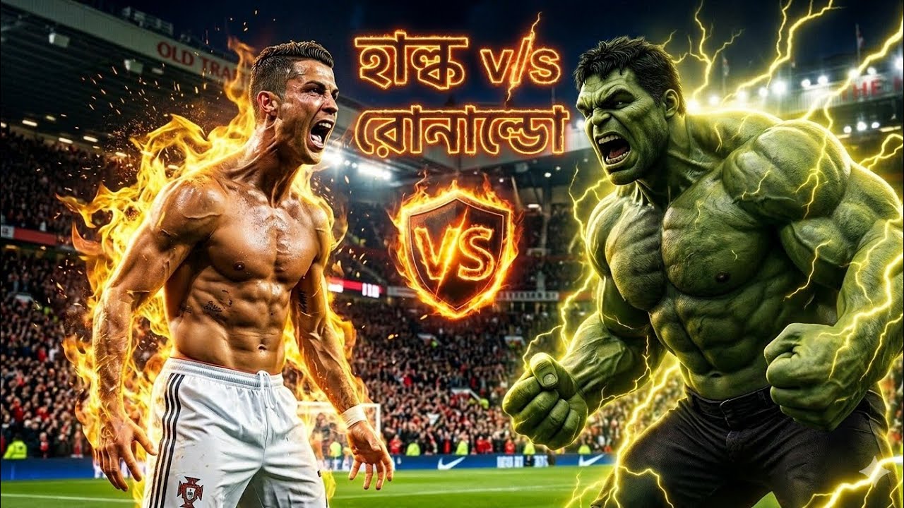 Halka vs Ronaldo 😂 গ্রামের মাঠে সবচেয়ে ফানি ফুটবল ম্যাচ! | Hulk funny video 