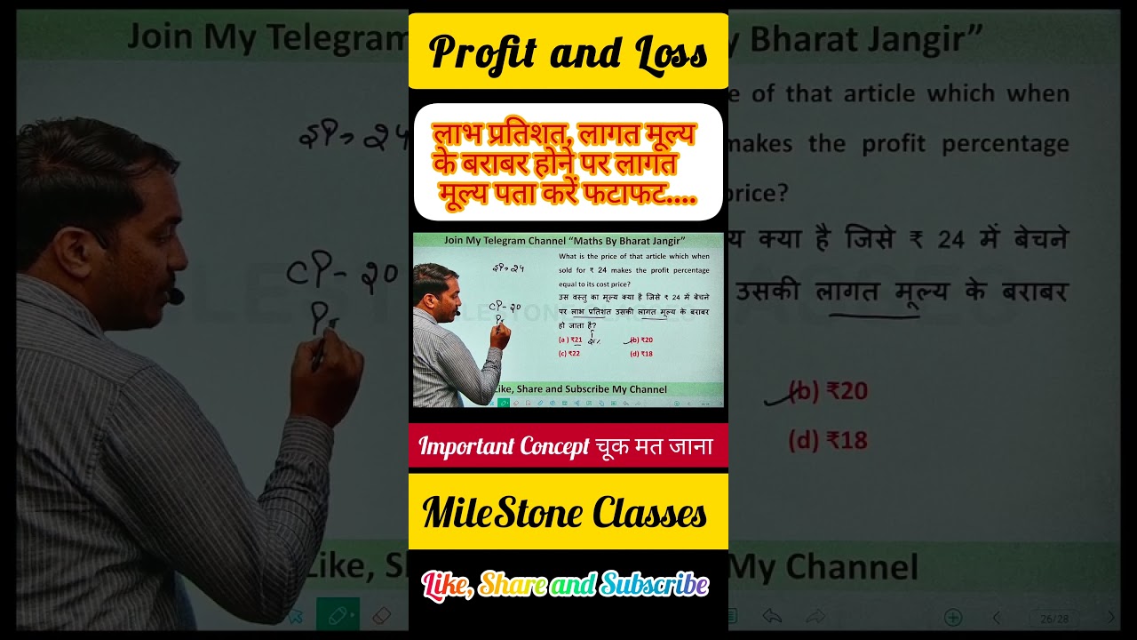 Profit percent is equal to cost price find CP #motivation #mathfunction #sscreasoning #motivational
