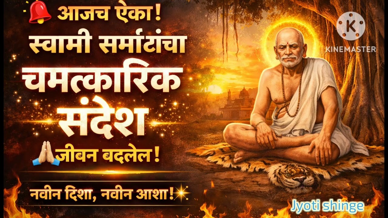 🙏 🔔 आजच ऐका! स्वामी समर्थांचा चमत्कारिक संदेश 🙏 जीवन बदलेल 💫#swamisamarth #viralvideo 