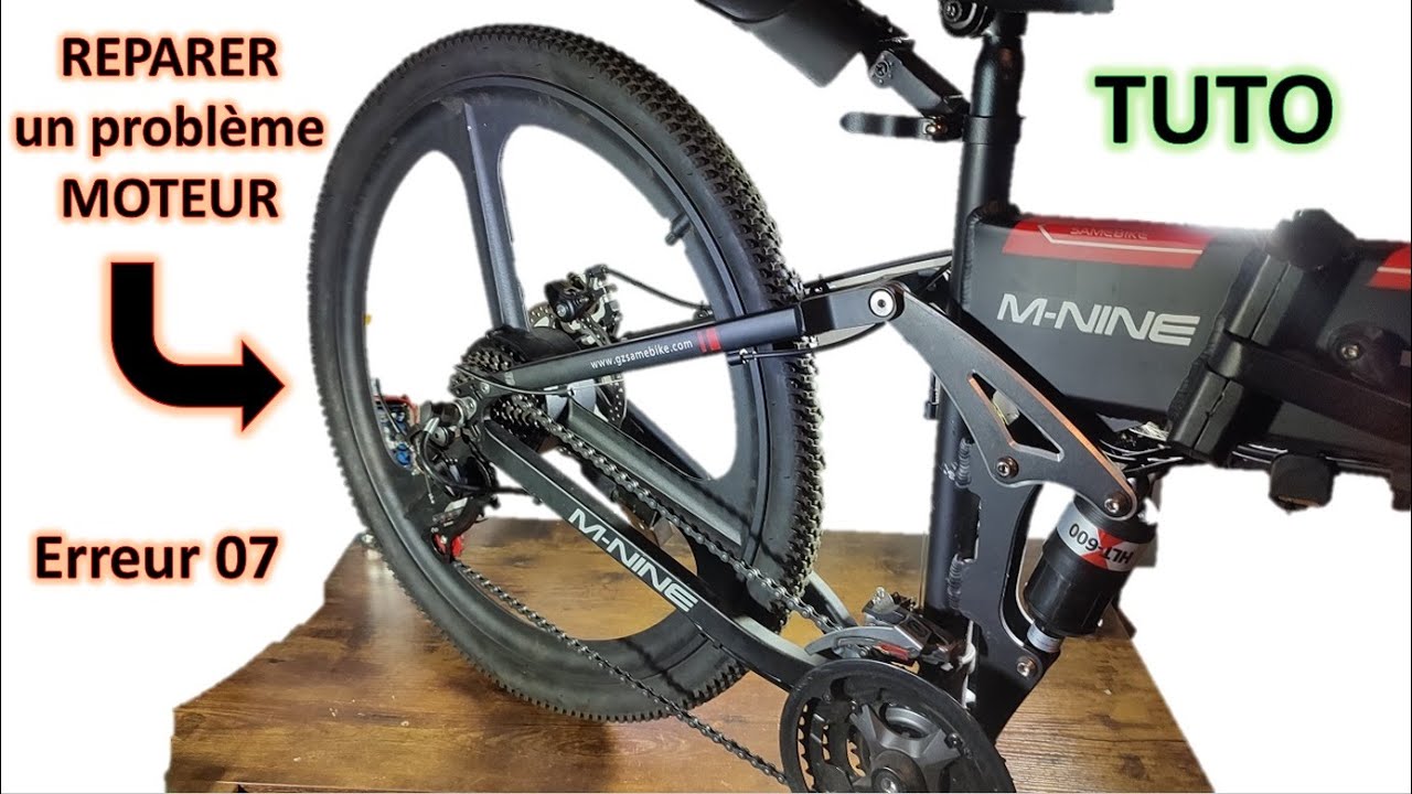 Moteur de vélo HS (Erreur 07)- diagnostic et réparation (Samebike Lo26)