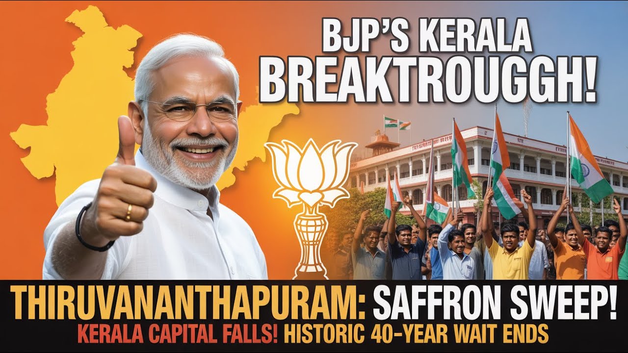 Kerala SHOCKER! BJP's Historic Victory in Kerala 45-Year Red Fortress Falls | Modi Magic in South