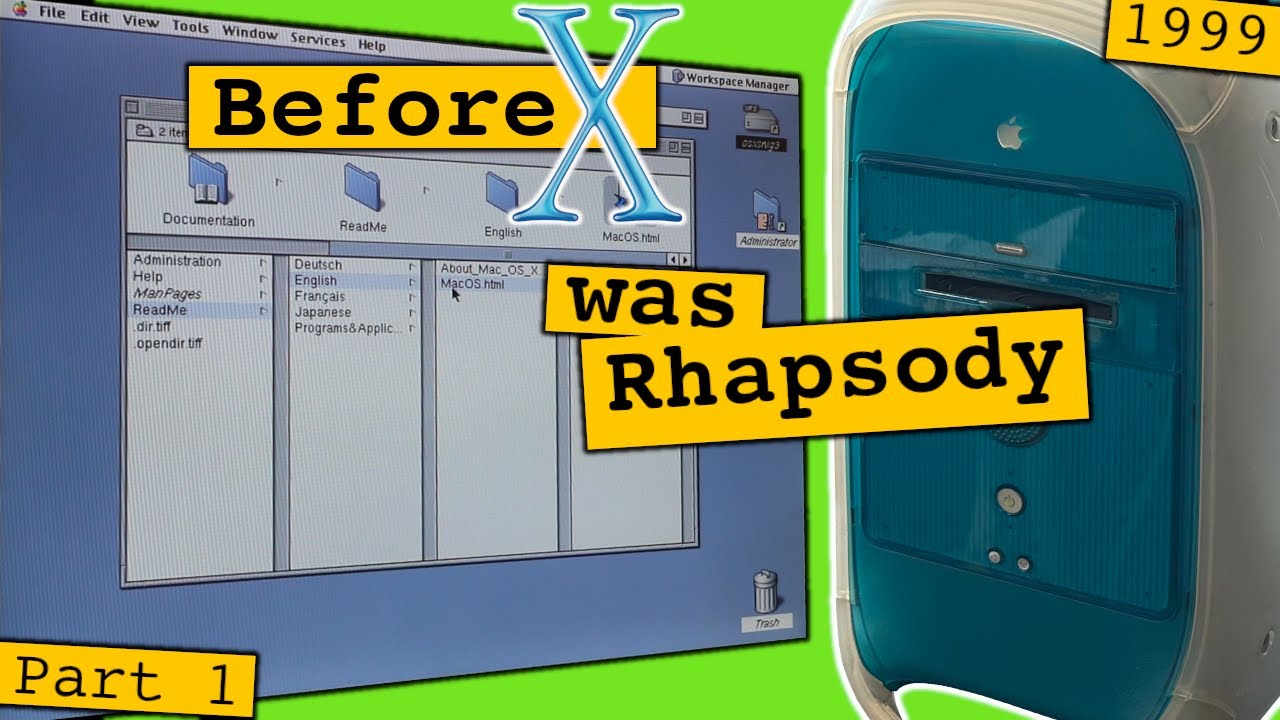 Apple&rsquo;s Rhapsody Era &mdash; Mac OS X Server 1.0 on PowerMac G3 (Part 1)