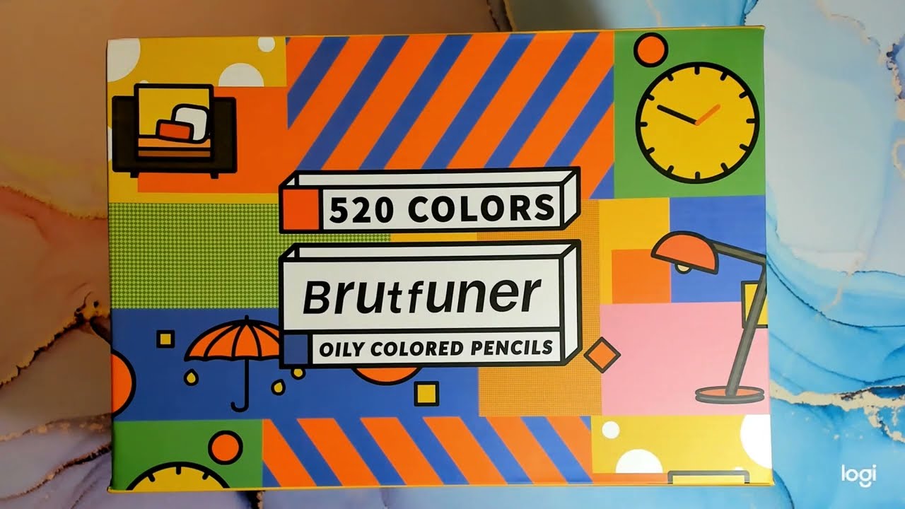 unboxing nouveau 520 crayon de couleur brutfuner - unboxing new 520 pencil color brutfuner.