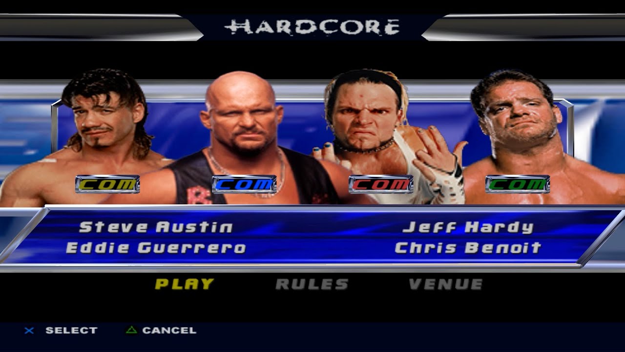 WWE SmackDown! Shut Your Mouth - SteveAustin,EddieGuerrero,JeffHardy,ChrisBenoit (HARDCORE)