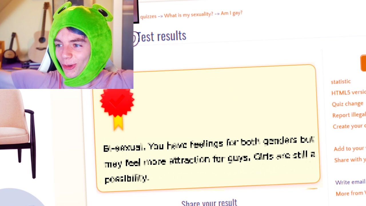 Badlinu Takes The Gay Test...