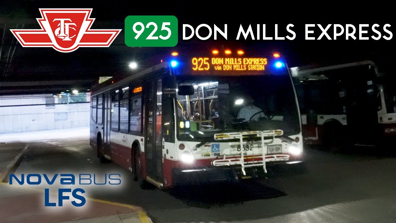 TTC Nova Bus LFS 8632 Diesel Bus Ride