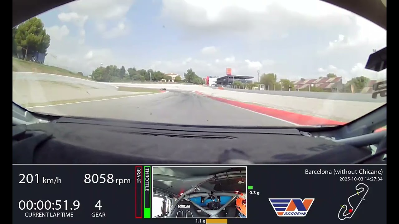 RN #1 Onboard video Barcelona (without Chicane), LAMBO ST, 02:14.612