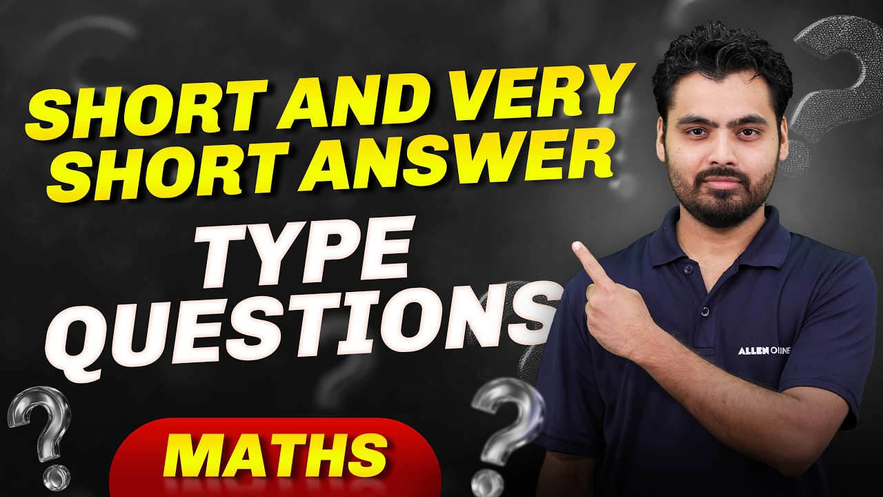 Class 10 Maths Short & Very Short Answer Questions 🔥 | Most Important Questions 2026
