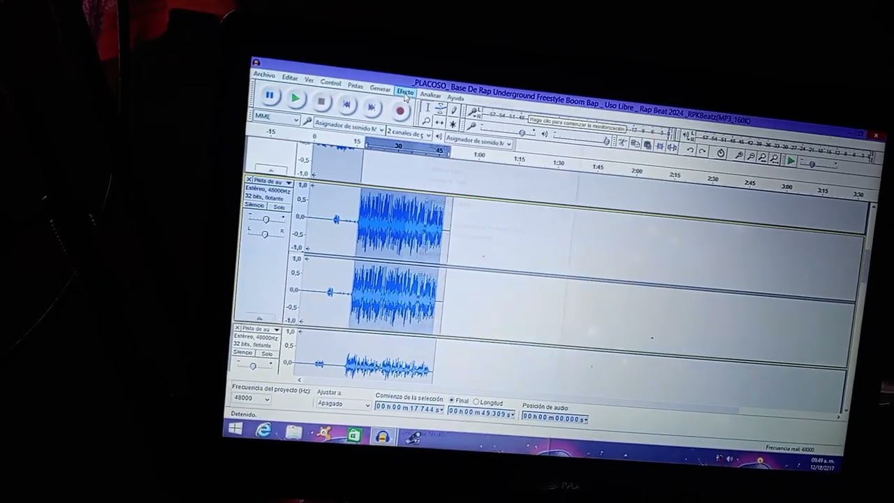 Pasos para tener un mejor audio en Audacity.