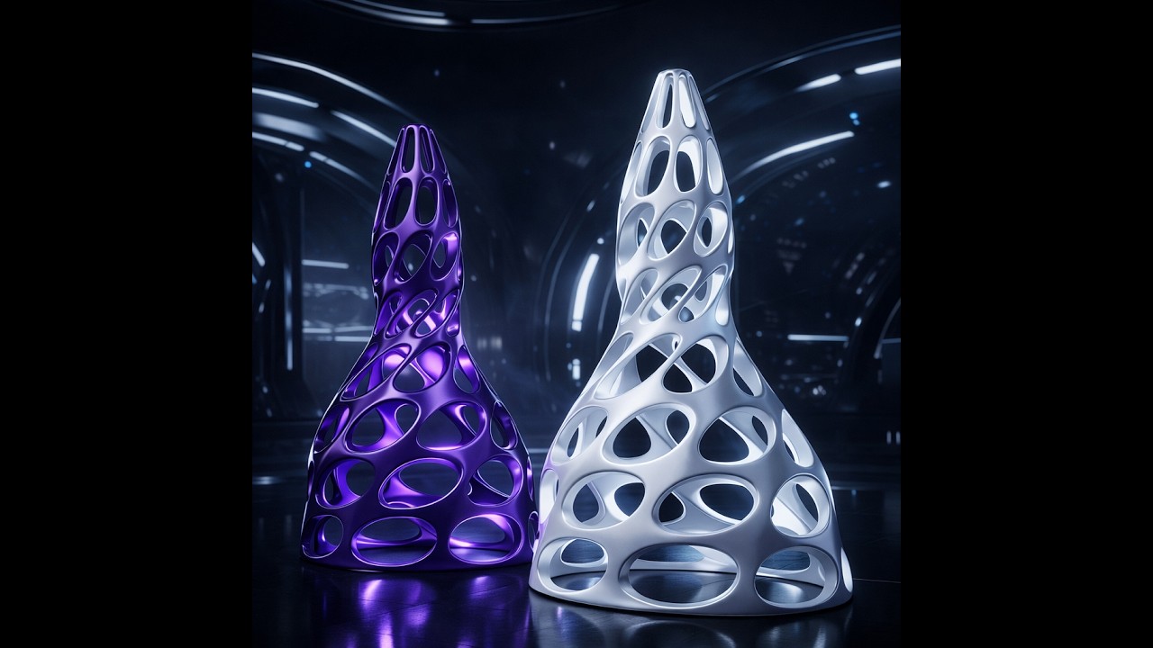 Twisting tower with Voronoi pattern - weaverbird - Rhino - Grasshopper