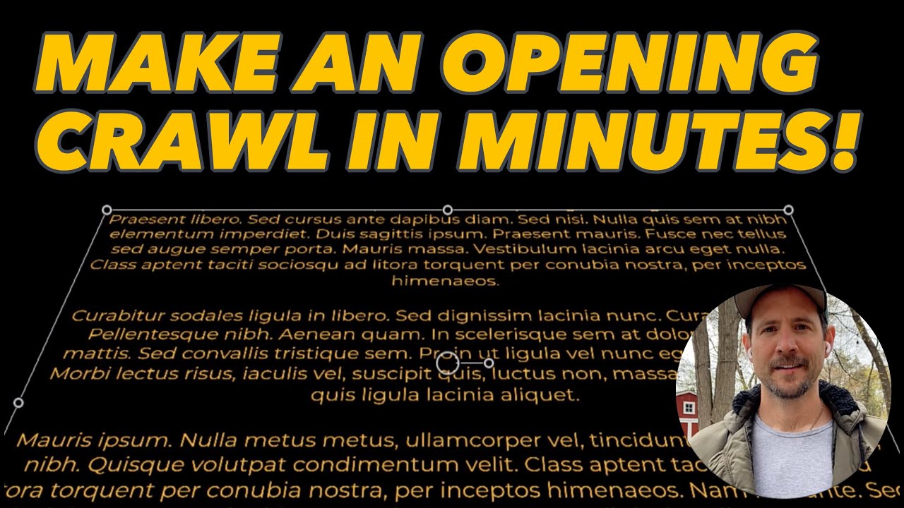 Use the force in Camtasia... Create an opening crawl for your videos!