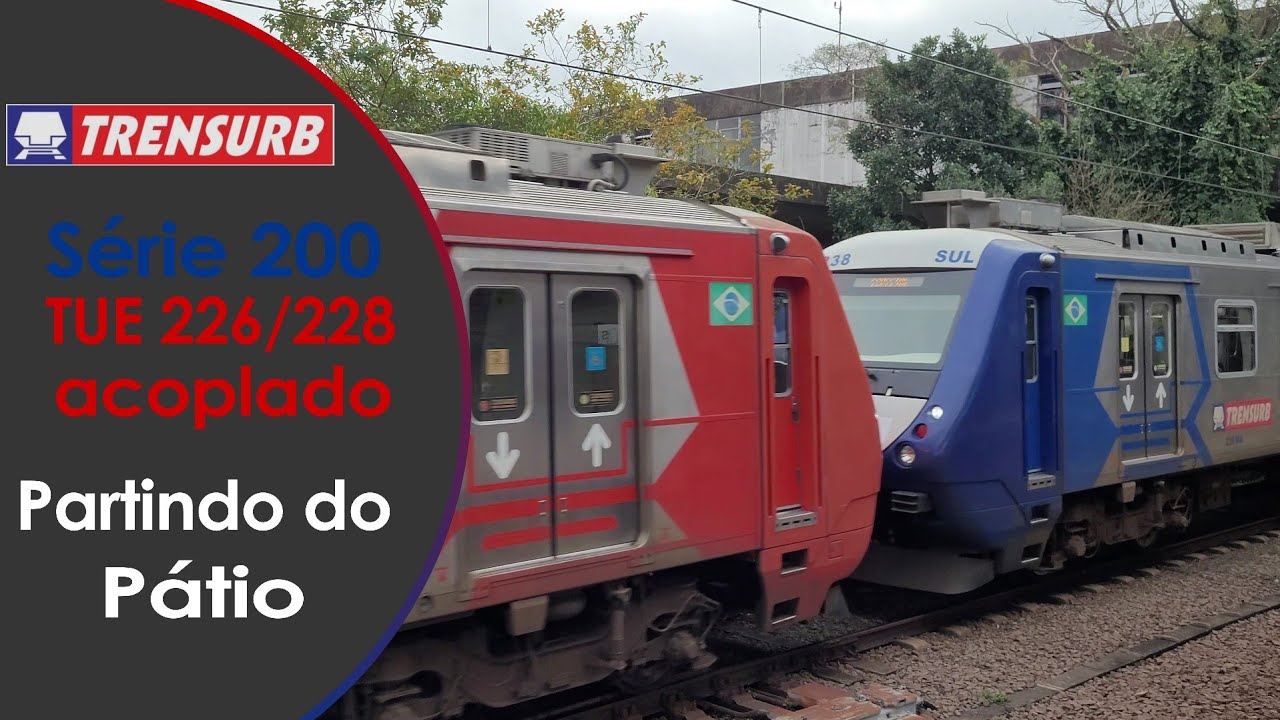 TrenSurb 2022 | Série 200 (TUE 226/238) partindo do pátio para a via sul!