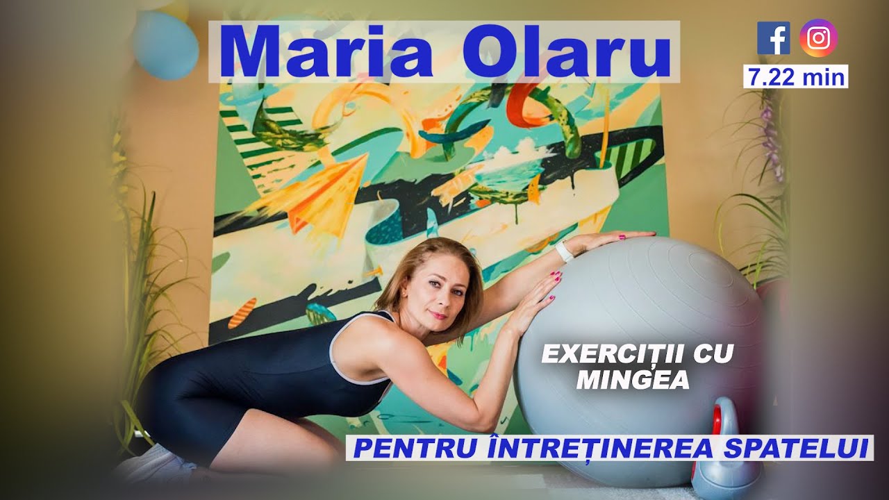 Exerciții cu mingea, pentru &icirc;ntreținerea spatelui/Ball workout for your back wellness