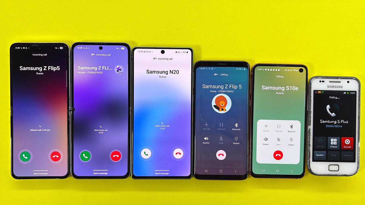 Madness Incoming + Outgoing Call Samsung Z Flip 5, Z Flip3, Note 20, Galaxy S9, S10e, S Plus 