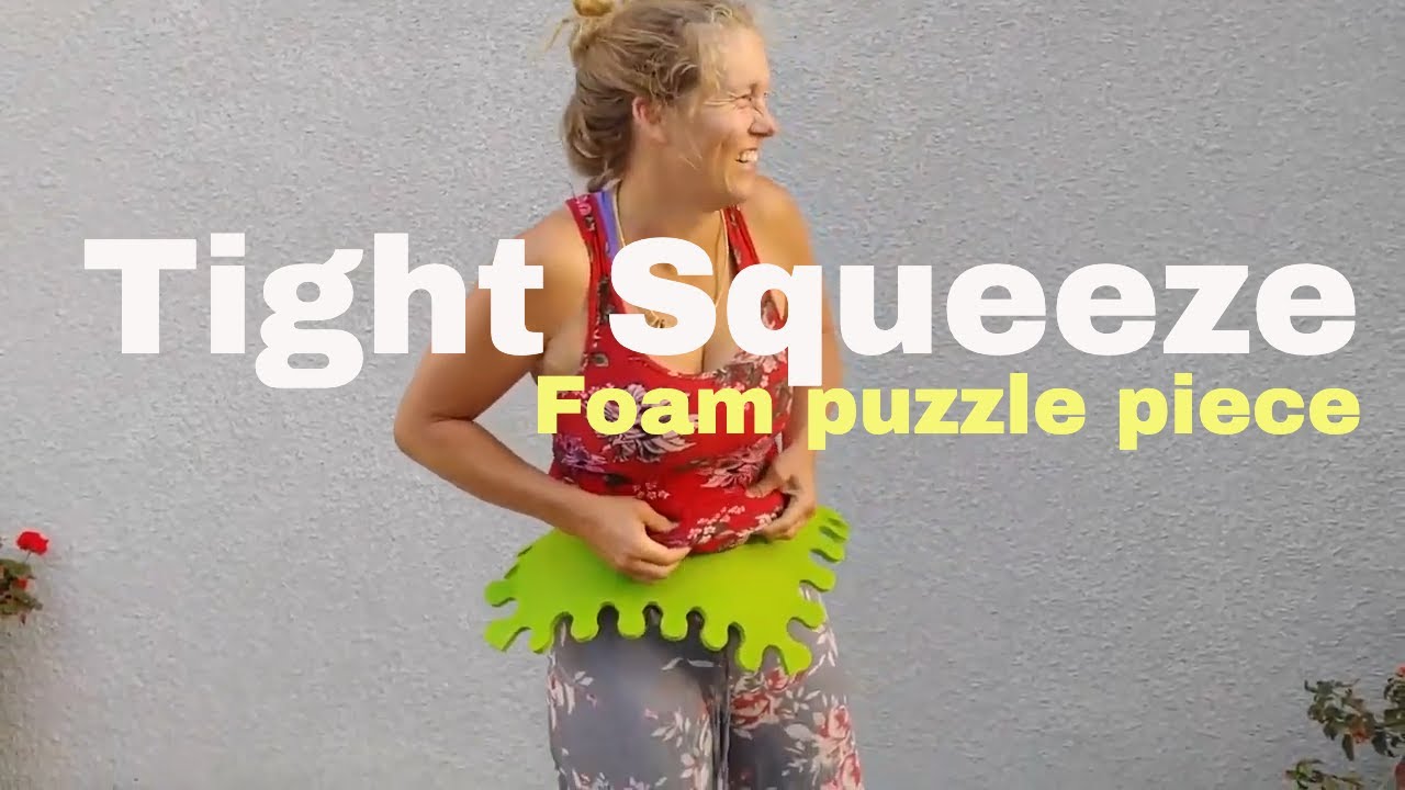 tight squeeze: foam puzzle piece faceoff