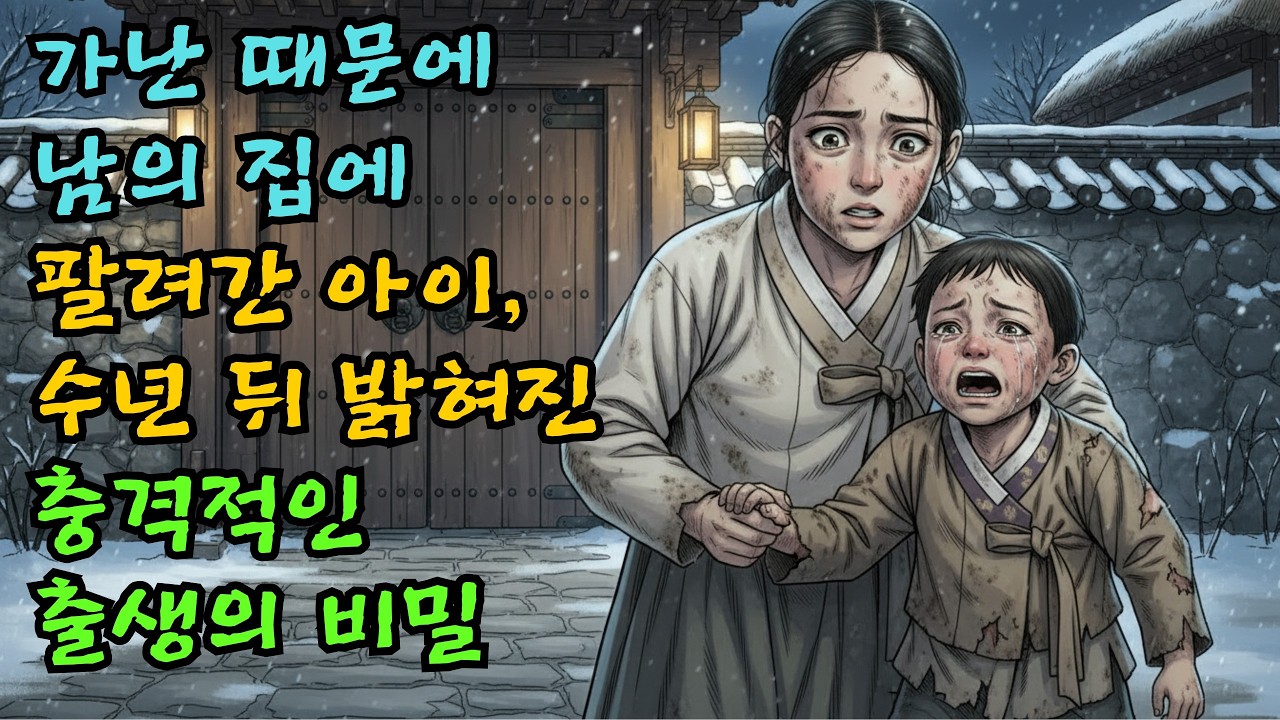 가난 때문에 남의 집에 팔려간 아이, 수년 뒤 밝혀진 충격적인 출생의 비밀| 야담 | 민담 | 전설 | 옛날이야기