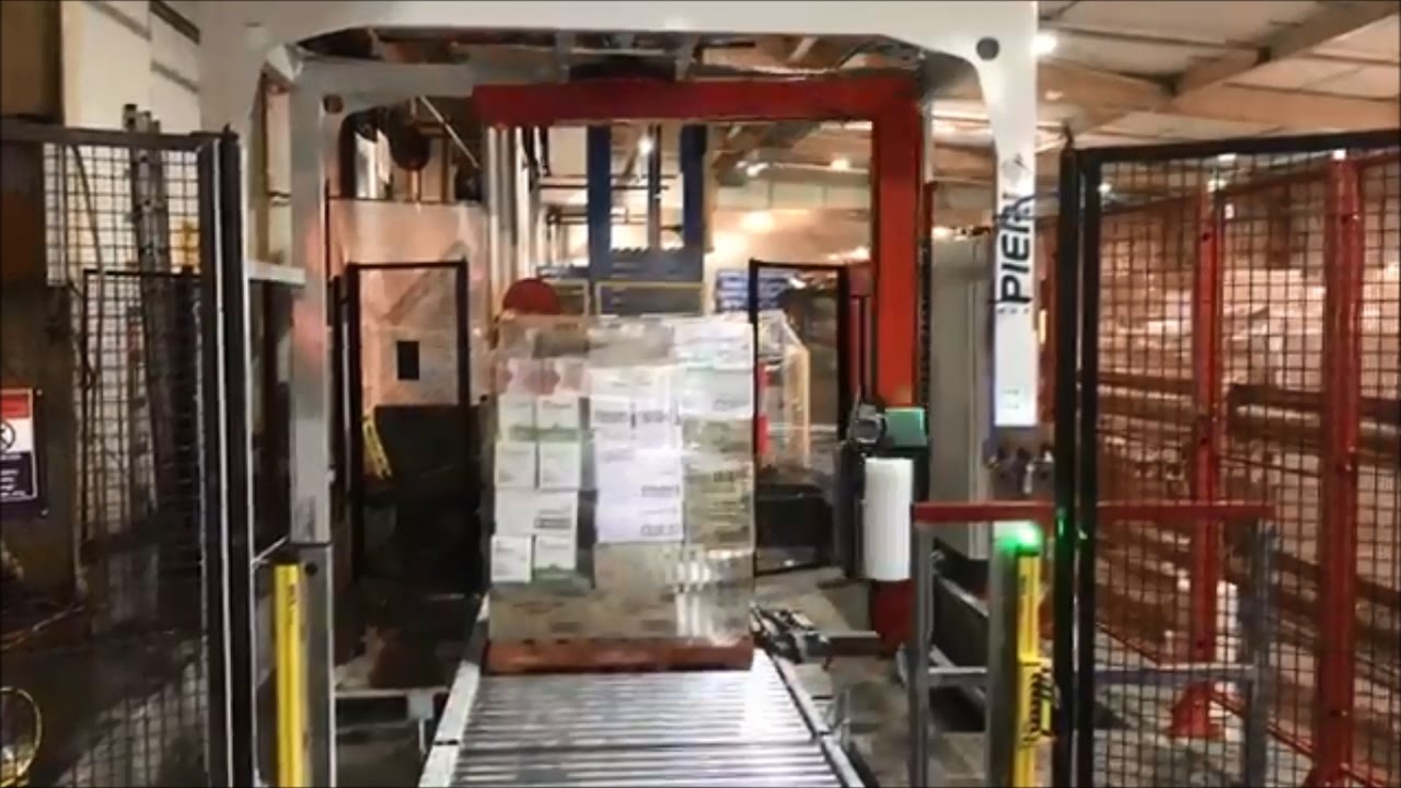 Strap and Wrap IPS stretch wrapping system for cold store distribution