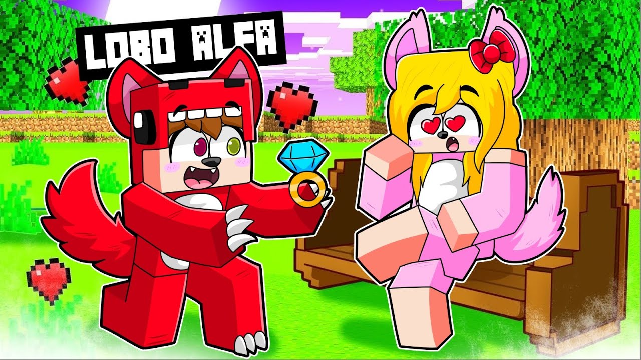 Enamoré a la REINA LOBO en Minecraft 😍❤️ SOY UN HOMBRE LOBO MINECRAT Raptorgamer