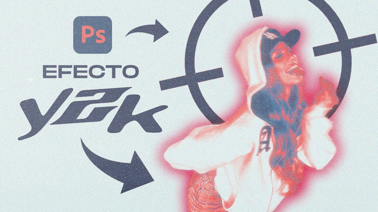 Cómo hacer efecto Y2K en Photoshop