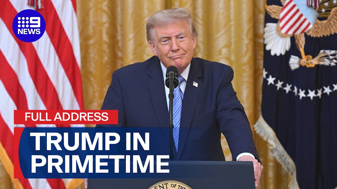IN FULL: Trump uses national address to cast doubt over past election results | 9 News Australia