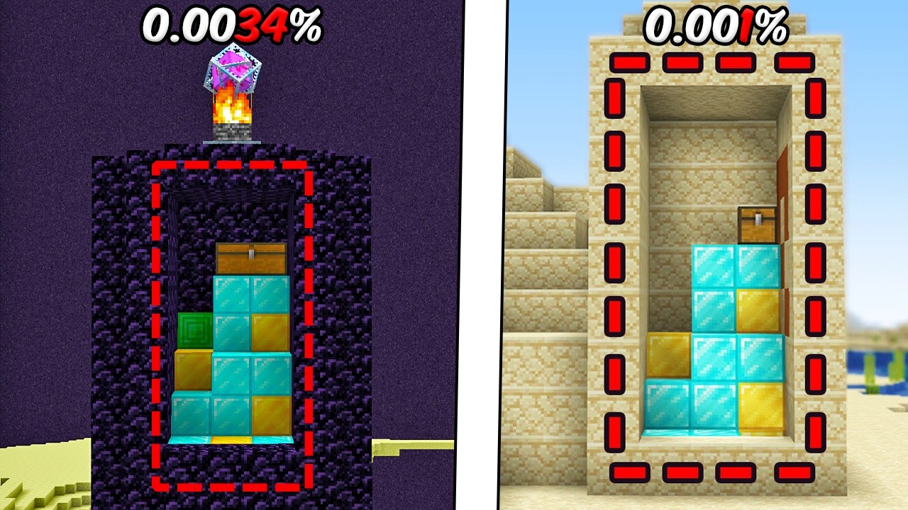 I Found Minecraft's Rarest Secret Rooms