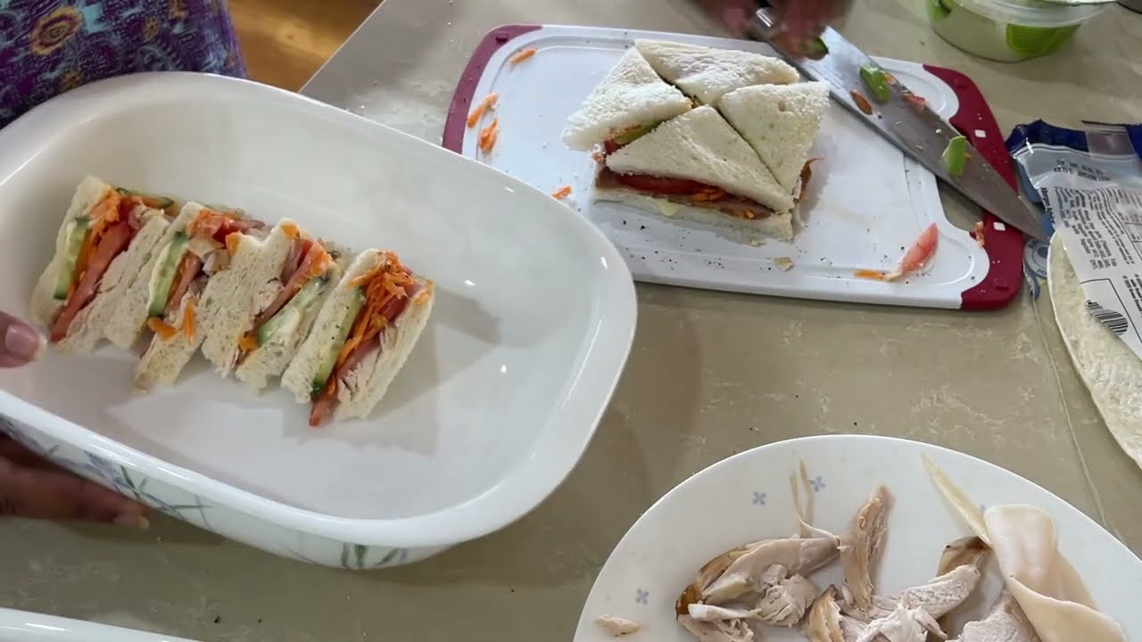 " 2 Minute Recipes Bahoo's Birthday Sandwiches " Bajias Cooking
