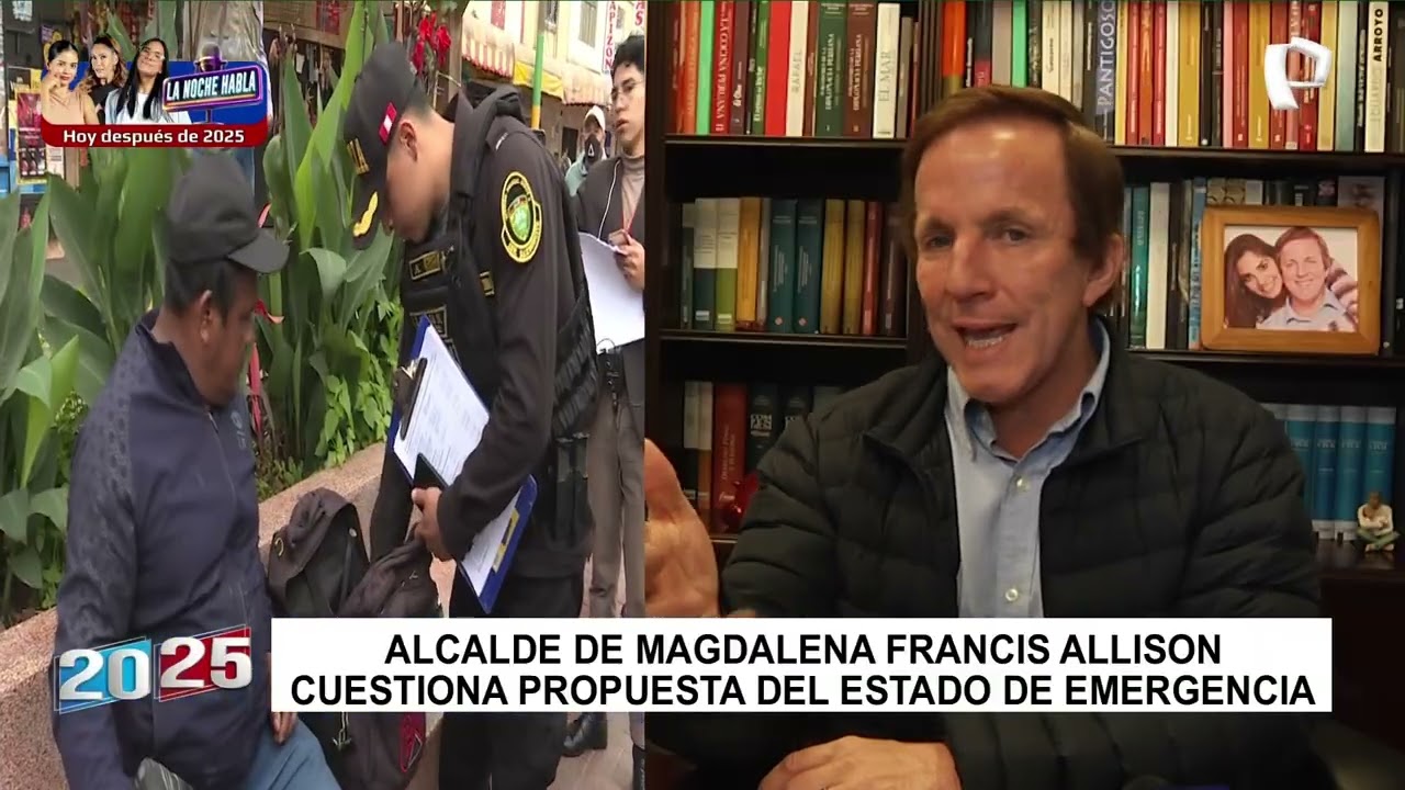 Francis Allison cuestiona estado de emergencia: 