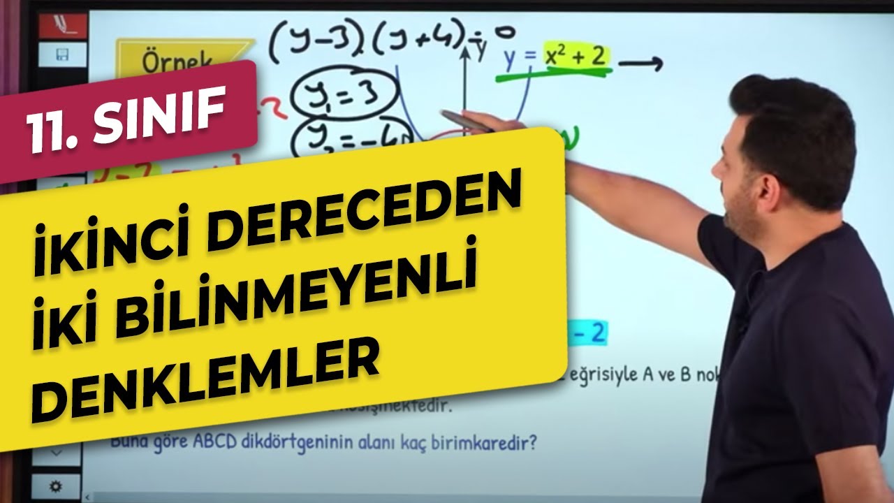 2. DERECEDEN İKİ BİLİNMEYENLİ DENKLEMLER (11. Sınıf + AYT)
