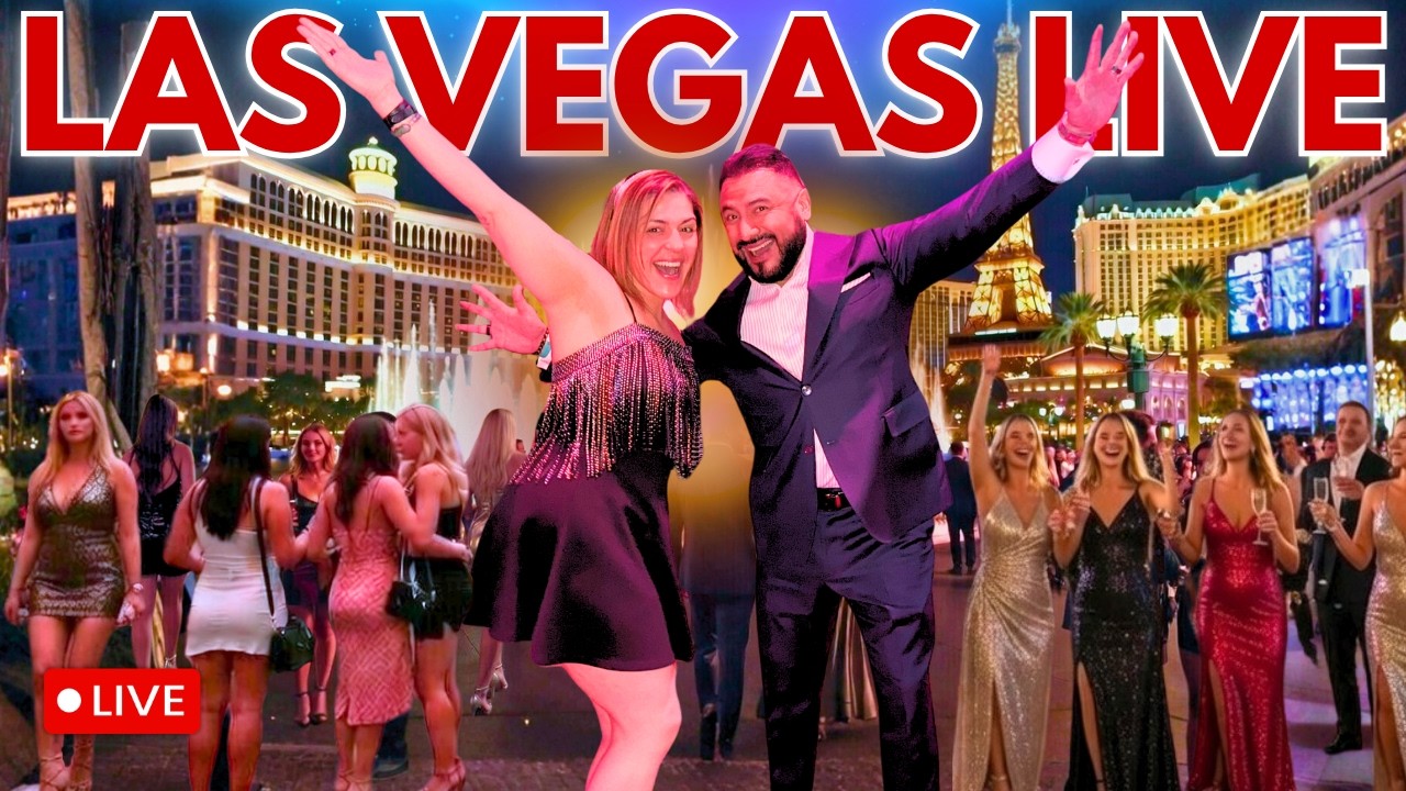 🔴LIVE: CREEPIN' The Vegas Strip at Night | Wild Crowds & Vibes | Bellagio to Caesars | Car Spotting