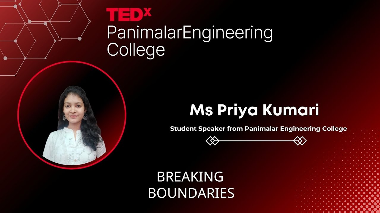 Звук вашего разума | Прия Кумари | TEDxPanimalarEngineeringCollege