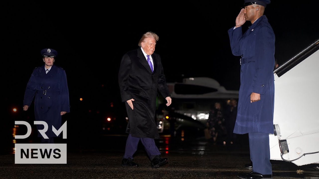 FULL DEPARTURE: President Trump Boards Air Force One for a Palm Beach Weekend Getaway | AC1N