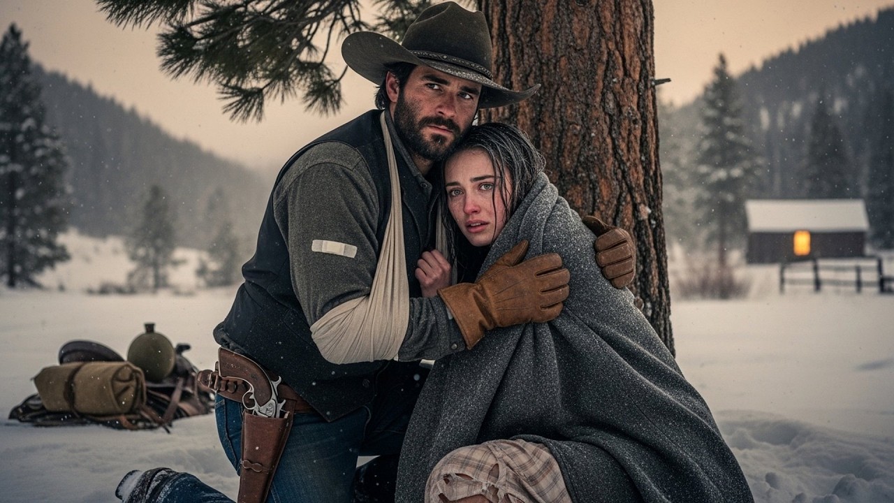 The Cowboy Found Her Crying in the Snow, He Gave Her His Coat and His Promise
