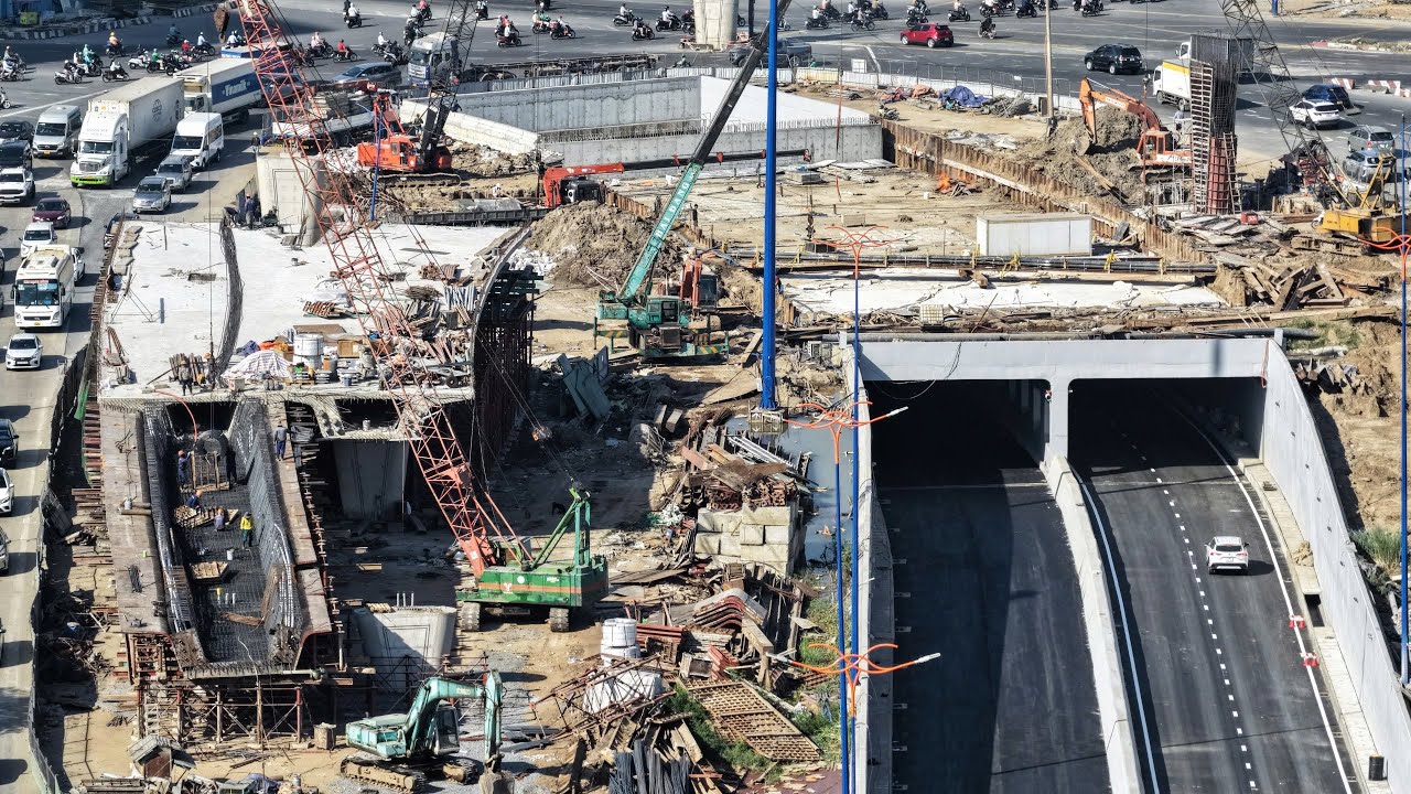 Thông xe hầm HC1-02 nút giao thông An Phú sáng 02/02/2026.