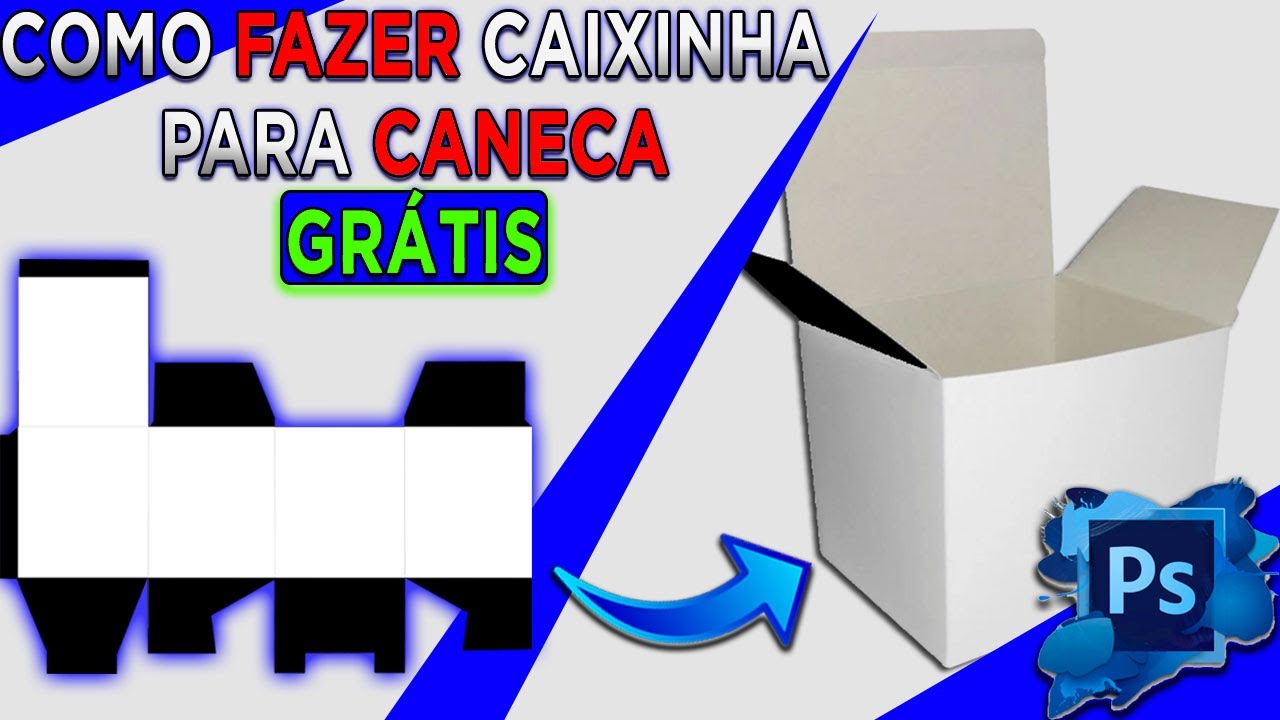 COMO FAZER CAIXINHA PARA CANECA - MOLDE GRÁTIS ✅