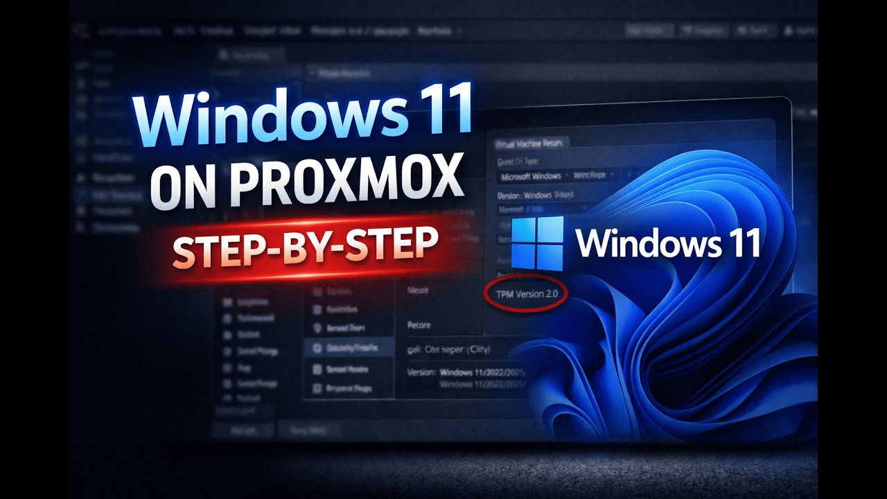 How to Install Windows 11 on Proxmox (Step-by-Step Guide Works 100%)