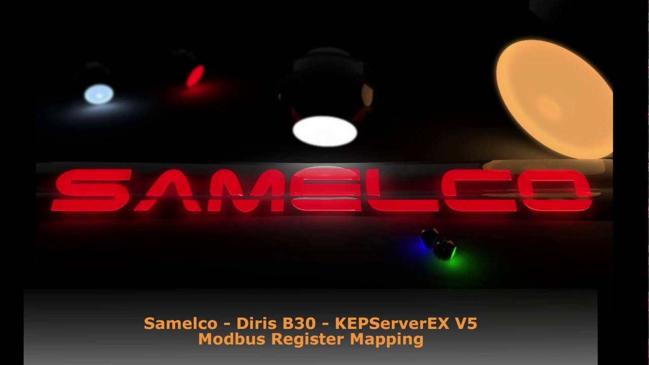 Samelco - DIRIS B30 - Modbus Register Mapping with KEPServerEX V5