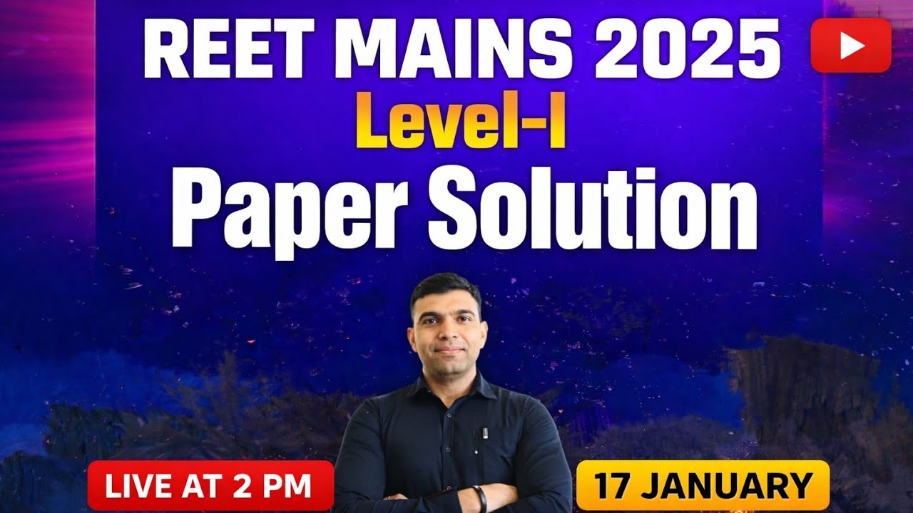 REET MAINS 2025 – Level-I Paper Solution (Geography • GK • Eco • Polity – Live) #reetmains #gk 
