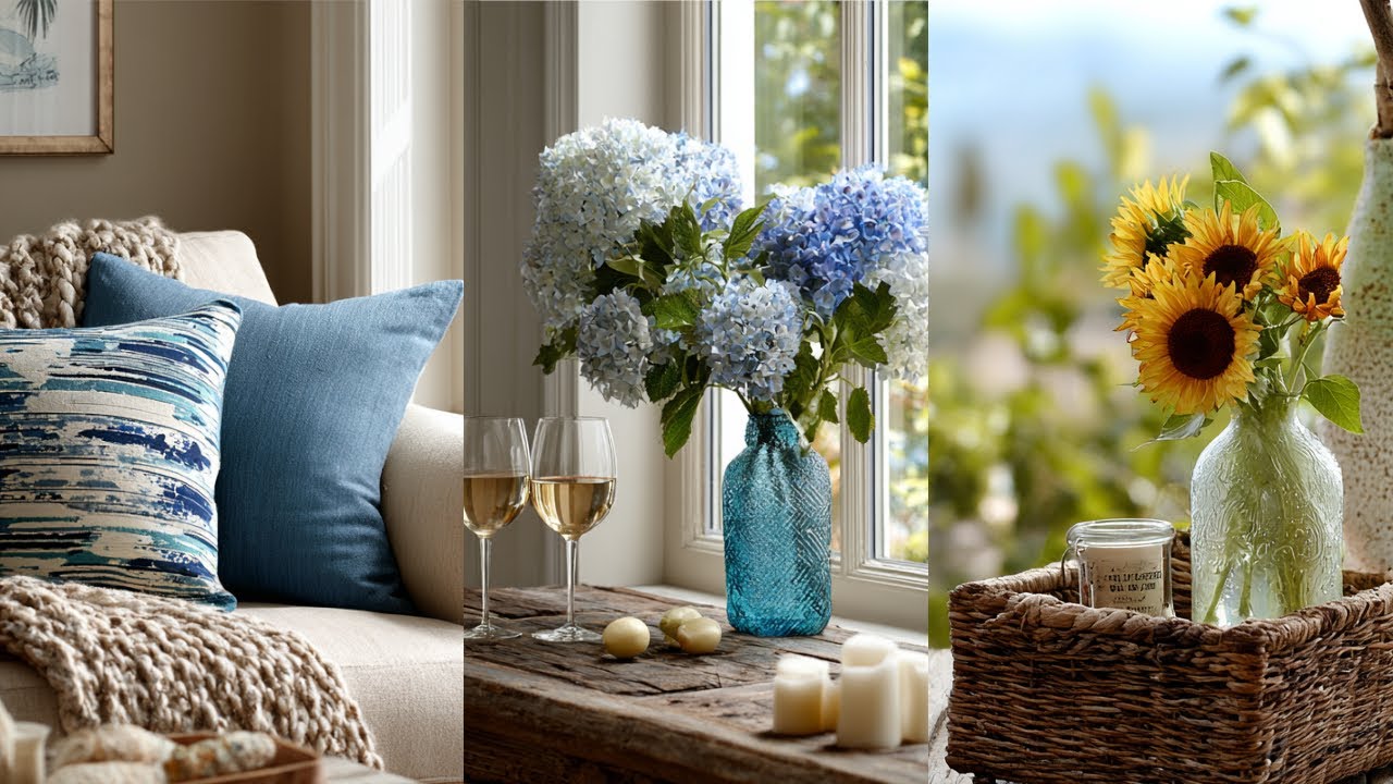 Fresh Summer Looks Inspired by Pottery Barn: Modern Farmhouse Summer Decor Ideas