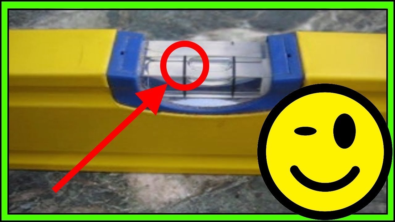 Wasserwaage kontrollieren + testen ob die richtig funktioniert oder defekt ist (Trick)