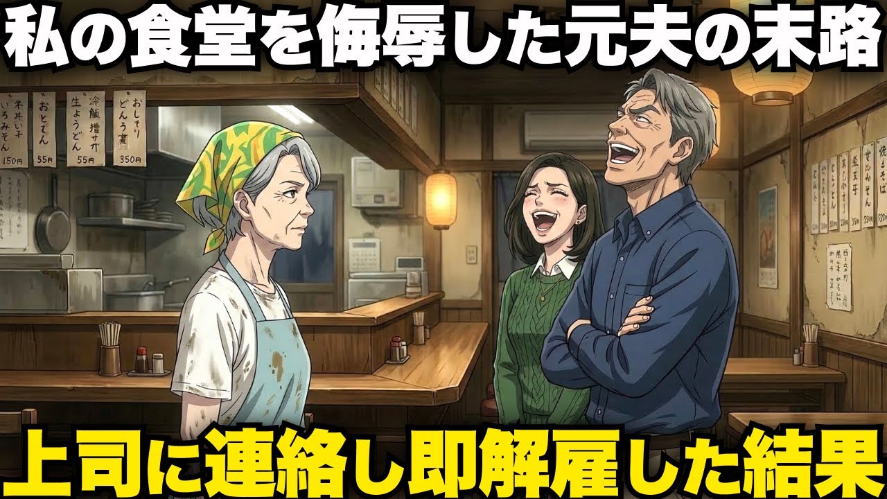 離婚後「汚い食堂だなw」と私が営むお店を