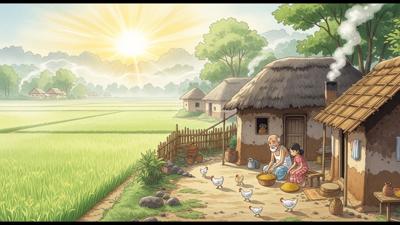 Village Life from Morning to Night 🌾 | Ghibli-Style Relaxing Film
