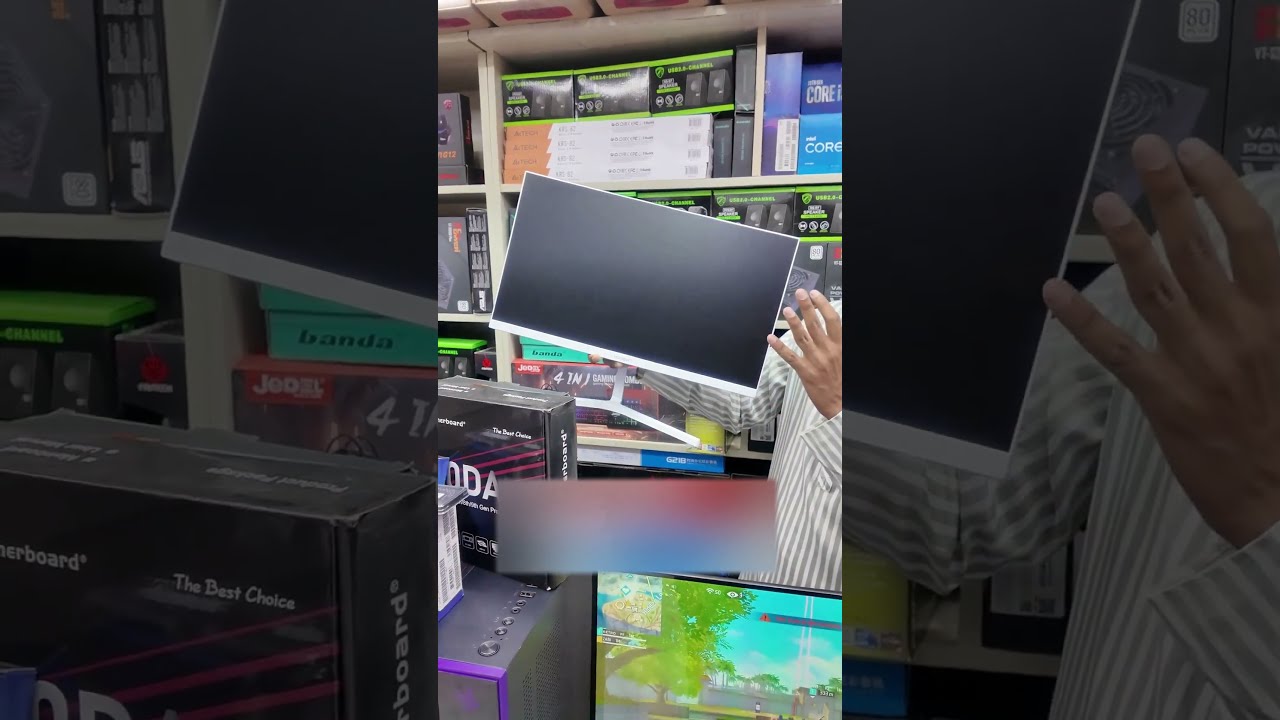 মাত্র 5500 টাকায় হোয়াইট মনিটর💥#ytshorts #gaming #monitor #whitemonitor #shorts #computermonitor