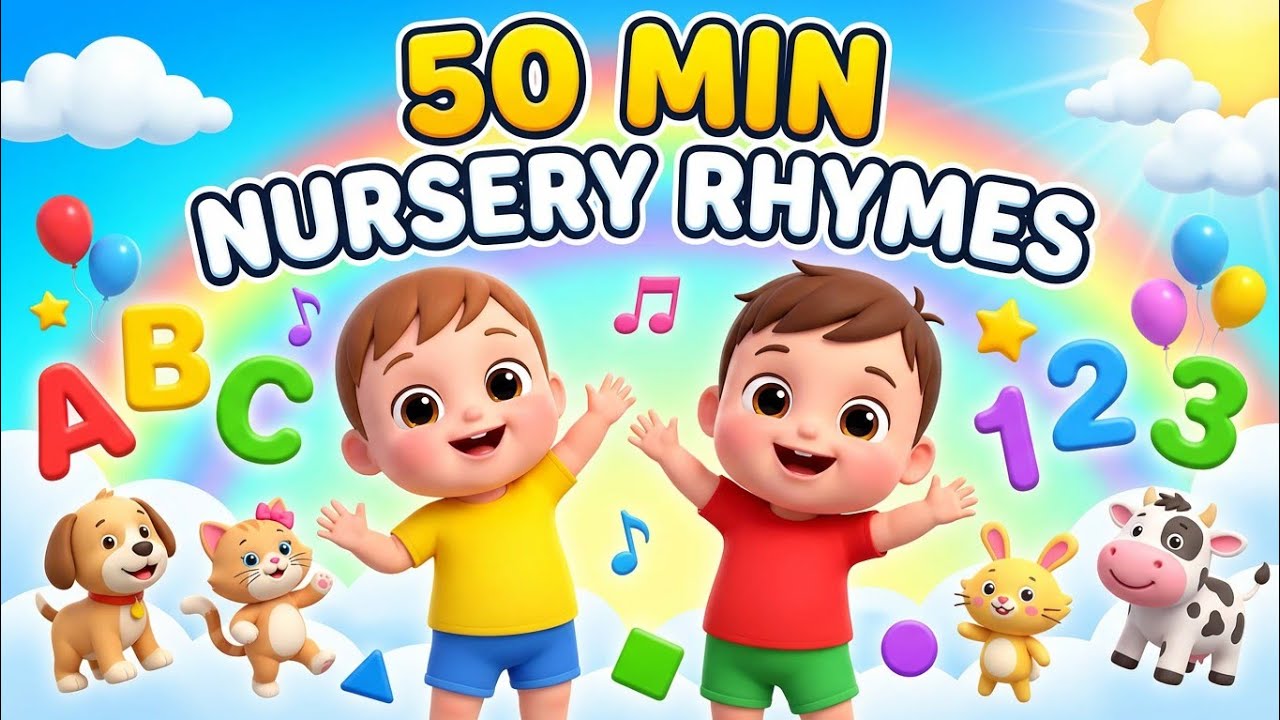 50-Minute Nursery Rhymes Compilation | Kids Songs, Baby Songs & Poems