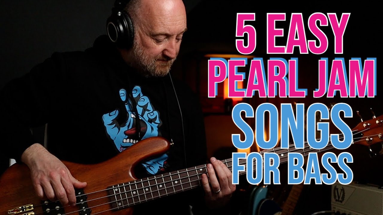 Learn 5 Easy PEARL JAM Songs on Bass | Beginner Lesson with On Screen TABs