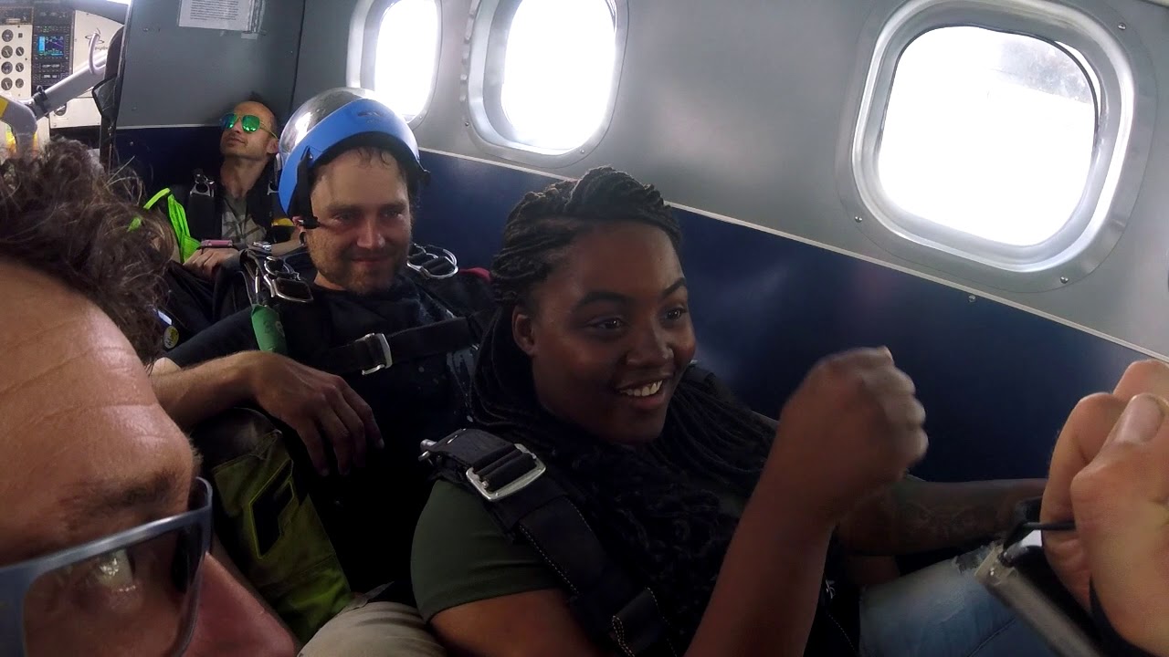 Tandem Skydiving! Mo from Kingston, Jamaica at Skydive Georgia!