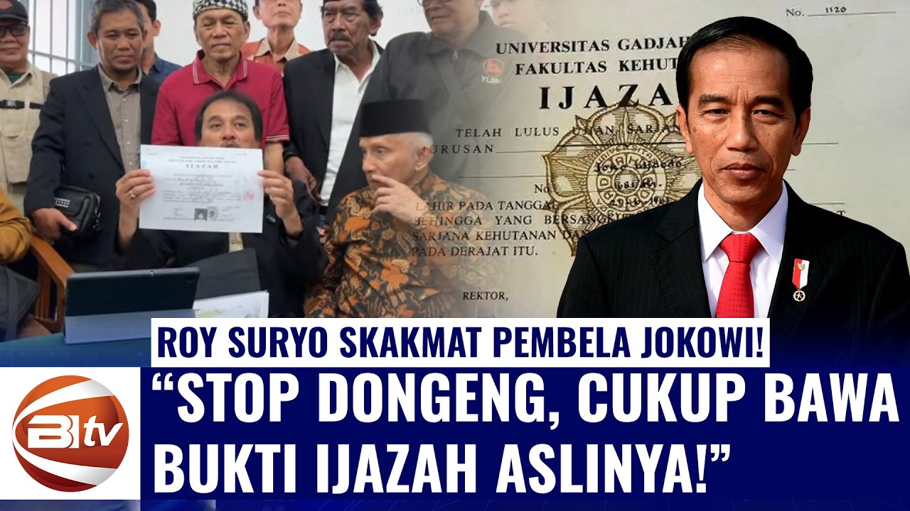 Roy Suryo Skakmat Pembela Jokowi! 