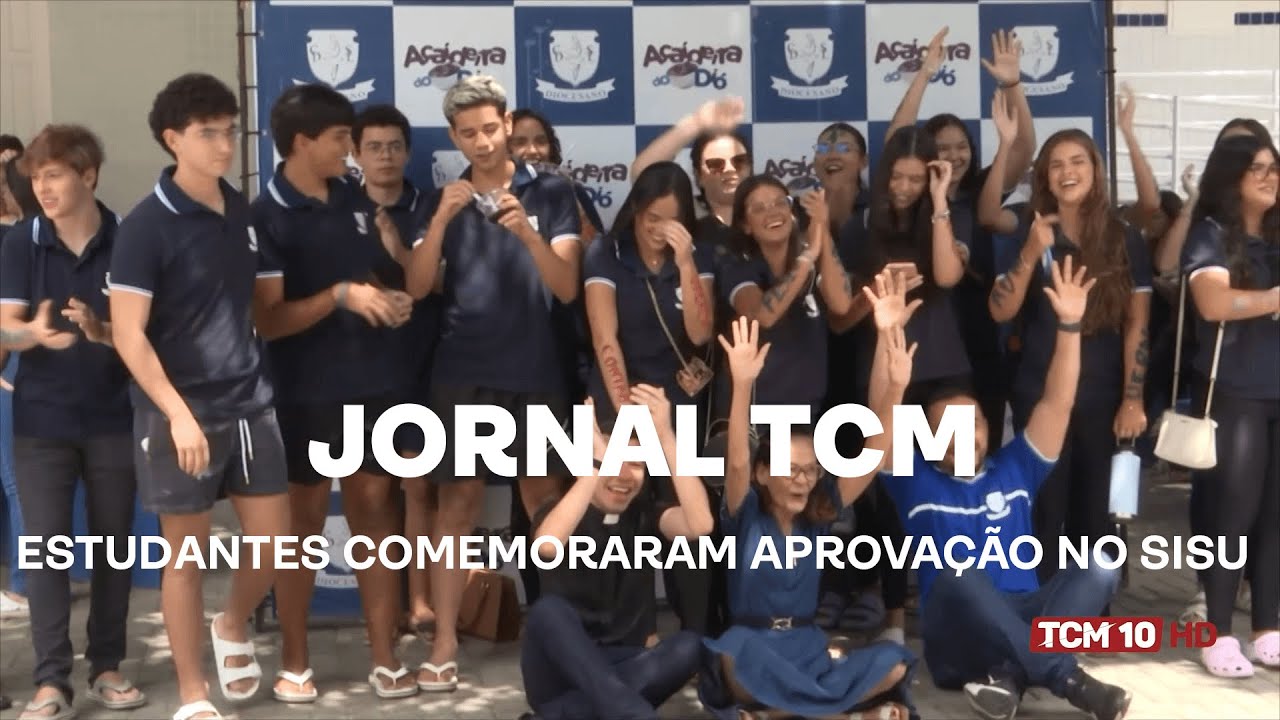 Jornal TCM - Estudantes comemoraram aprovação no SISU