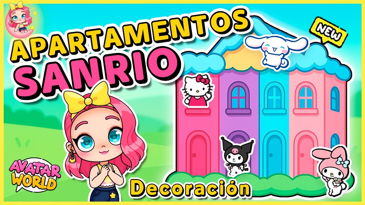 My Melody, Cinnamoroll, Hello Kitty y Kuromi 🎀🏡 ¡Especial Casas Sanrio Completas! | Avatar World ✨
